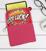 Resim Bk Gift Gift Pop Art Tasarımlı Taşınabilir Koruyucu Tablet Kılıfı & Organizer Çanta - Pembe-15 
