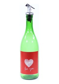 Resim Sevgililer Günü Konseptli Sosluk Yeşil 750 Ml Akıtıcılı Love You Yeşil 