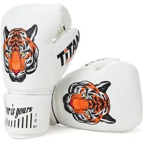 Resim Titan Sport Beyaz Kaplan Desenli Fgr Model-8 Boks Eldiveni Çok Renkli 