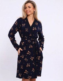 Resim Evgenia-37 Evde Şampuan Kremı Pamuklu Kulip Evde Kullanma İçin Pamuklu Keten Bornoz. The Translation İs Not Entirely Mavi 