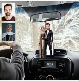 Resim Tesettürlü Kadın Ve Eşi Tasarımlı 