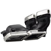 Resim Mercedes W212 Amg Egzoz Ucu Set Krom 4 Çıkış Kare 