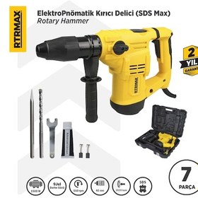 Resim Rtrmax RTM240 Elektropnömatik Sds Max Kırıcı ve Delici 1500 W 9.0 Jul 40 mm 