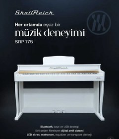 Resim SHALLREİCH ShallReich SRP-175W Custom Edition Dijital Piyano (Tabure & Kulaklık + Termal akım koruyucu Hediye) 