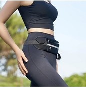 Resim Sunshine011 Siyah Koşu Bel Çantası Çok Bölmeli Reflektif Ergonomik Tasarım Siyah 
