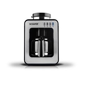 Resim Schafer Barista Öğütücülü 2 Parça Siyah Filtre Kahve Makinesi 