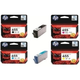 Resim Hp 655 Deskjet 3525/4525/4615/5525/6525 4'lü Kartuş Seti 