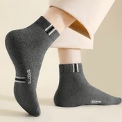 Resim 3 Çift Erkek Kısa Çorap, Nefes Alabilen, Pamuk Karışımı, Düşük Bel, Alfabe Deseni, Örgü Kumaş, 300g/m², Sadece Elde Yıkanabilir, Günlük Giyim İçin, Dört Mevsim 