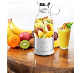 Resim Şarjlı Taşınabilir Meyve Sıkacağı ve Blender Bardak Seti 