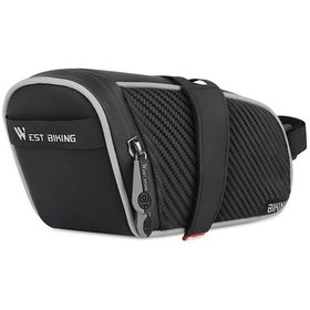 Resim Rogfer Batı Bisiklet Bisiklet Su Geçirmez Kuyruk Çantası Dağ Bisikleti Sürme Ekipmanları Eyer Çantası Büyük Siyah Gri Diğer Çok Renkli 