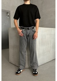 Resim Erkek Baggy Jean Pantolon Antrasit 