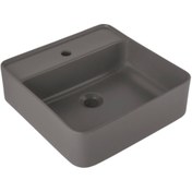 Resim KALE Smartedge Kare Lavabo 45x45 Cm Mat Antrasit 