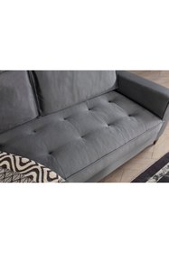 Resim ALLERMO MOBİLYA KOSMO ÜÇLÜ KOLTUK AÇIK GRİ 