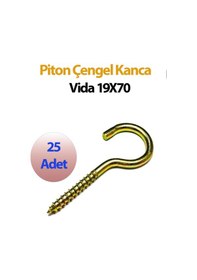 Resim Piton Çengel Kanca Vida 19x70 Mm 25 Adet Diğer 