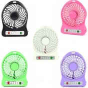 Resim pusula 3 Kademeli Şarjlı Masa Üstü Usb Mini Taşınabilir Vantilatör Fan 