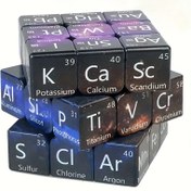 Resim Cheng Rong Periyodik Tablo Element Küp Seti, Eğitim Kimya Öğrenme Oyuncak, Laboratuvar Malzemesi Serisi DIY Koleksiyonu, Orta Düzey Beceri, Kare Plastik Küpler, Öğretmenler ve Öğrenciler için Uygun, 14+ Yaş için Uygun 