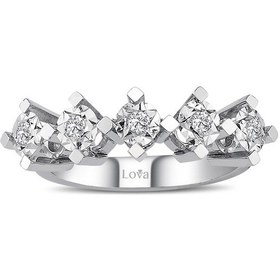 Resim Lova 1,50 Karat Efektli Pırlanta Beştaş Yüzük - 1070100 