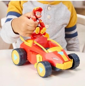 Resim Iron Man Ve Muhteşem Arkadaşları 2'si 1 Arada Mekanik Zırh Ve Araç, Aksiyon Figürü Ve Oyuncak Araç Seti 