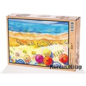 Resim King Of Puzzle Plaj Ve Renkli Şemsiyeler Ahşap Puzzle 2000 Parça (mz53-mm) 