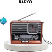 Resim Mey İthalat Bfs Dekoratif Vintage Radyo – Klasik Görünüm, Modern Fonksiyon ve Uzun Ömürlü Kullanım 