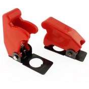 Resim IC-161B Toggle Switch Emniyet Kapağı Ø12mm için Kırmızı 5Adet 