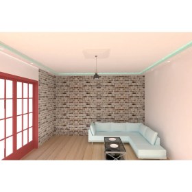 Resim Motifpiyer Lamba Tavan Göbeği DÜZ-4K-MODEL-KARE-EGRI-DIK-56CM-2 Adet 