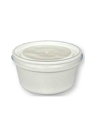 Resim 50 Adet 350cc Kapaklı Beyaz Köpük Kase 