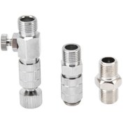 Resim Dofolink 15 Parça Paslanmaz Çelik Sprey Fırçası Adaptör Seti: Hızlı Değişim, Basınç Ayarlı Bağlantılar Ve Çoğu Markaya Uyumlu 