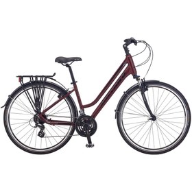 Resim Salcano Istanbul 700 Ünisex 24S Hidrolik Disk Fren 17'' Bordo Siyah Renk Şehir Bisikleti 