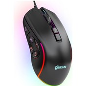 Resim Kablolu Oyun Mouse'u 7200dpı Rgb Arka Aydınlatmalı Mouse 6 Ayarlanabilir Dpı Seviyesi/10 Programlanabilir Buton/geri Masaüstü Butonu Siyah 001 