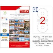 Resim Tanex Tw-2041-Cd 118X41MMx100Ad.Lazer Yazıcı Etiketi 