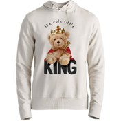 Resim Alfa Tshirt King Tedy Bear Ekru Çocuk Sweatshirt 