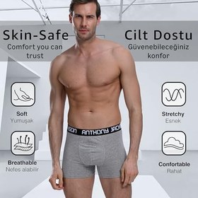 Resim 6'lı Kutu Premium Likralı Erkek Boxer 
