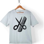 Resim Kendim Seçtim Berber Barber Kuaför Makas Saç Sakal Traş Çocuk T-Shirt 