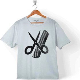 Resim Kendim Seçtim Berber Barber Kuaför Makas Saç Sakal Traş Çocuk T-Shirt 