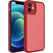 Resim Fibaks Apple Iphone 11 Uyumlu Kılıf Kamera Lens Çerçeve Korumalı Esnek Renkli Transparan Silikon Kapak 