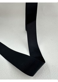 Resim 3 Cm Saten Grogren Şerit-siyah 