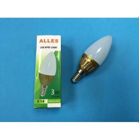 Resim E14 Duy Candle 3watt Beyaz 