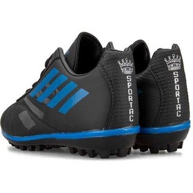 Resim Sportaç Lig Numara 37 Neymar Genç Halı Saha Futbol Ayakkabı Siyah - Mavi - Beyaz 