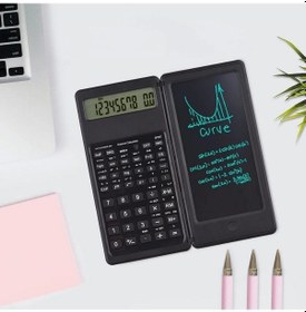 Resim Silinebilir Lcd Yazı Tabletli,kalemli Katlanabilir Bilimsel Hesap Makinesi Çok Renkli 