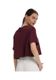 Resim Sportive Sedona Cropped Kadın Bordo Günlük Stil T-shirt 25kk1034-brd 1776529 Bordo 