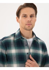 Resim Pierre Cardin Erkek Yeşil Gömlek Desenli 50293738-vr054 Yeşil 