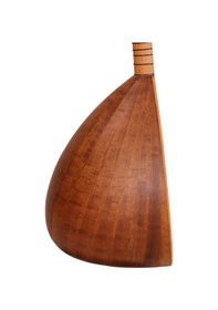 Resim Telli Çalgı Yapım Kısa Sap Sade Model Yaprak 38 Tekne Maun Bağlama 