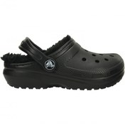 Resim Crocs Classic Lined Clog Çocuk Terlik 207010-060 Black/black 