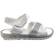 Resim TRENDYSHOSE 04672 Simli Çapraz Bantlı Kız Çocuk Sandalet Ayakkabı 