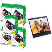 Resim Fujifilm Instax Wide 100'lü Film ve Pleksi Çerçeve 