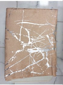 Resim Süngerli Kadife Mermer Desen Kaymaz Koltuk Örtüsü-kahveye Gümüş Kahve 