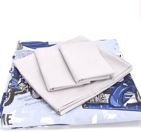 Resim El Yapımı Yarış Aracı Desenli Tek Kişilik Çocuk Nevresim Takımı 