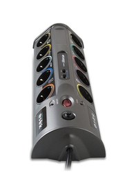 Resim S-Link Swapp SP10AF_USB 3.1A 1.5MM2 Akım Korumalı Priz 10'lu 1.8 M Gri 