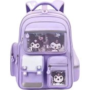 Resim Sevimli Kuromi Ilkokul Kızı Büyük Kapasiteli 246 Karikatür Sırt Çantası Mor 